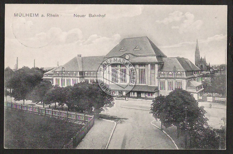 Mülheim Rhein Neuer Bahnhof 1910 