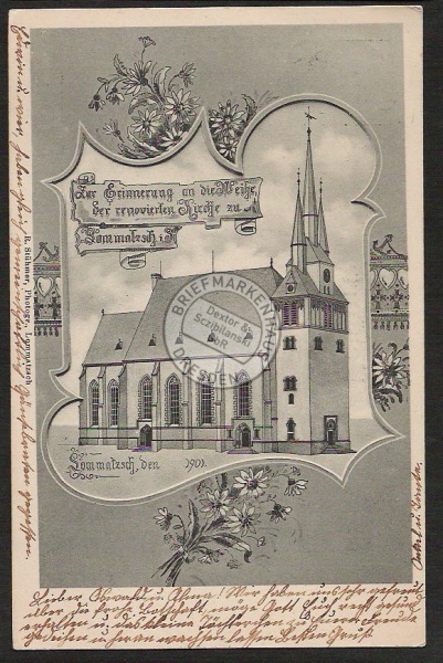Lommatzsch Weihe der renovierten Kirche 1901 