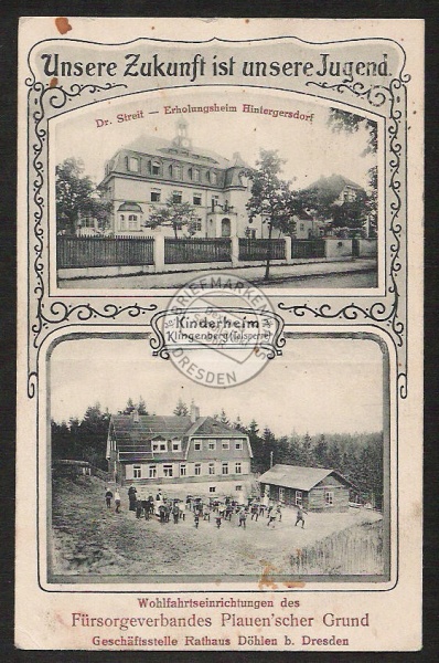 Klingenberg Kinderheim Streit Hintergersdorf 