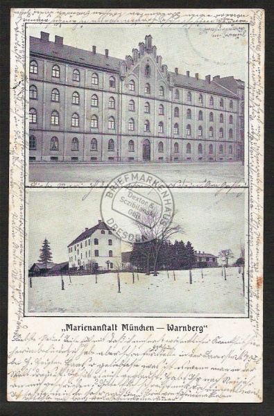 Marienanstalt München Warnberg 1903 