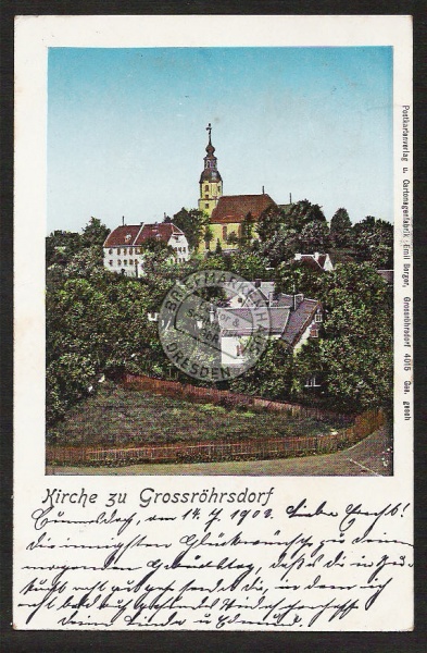 Grossröhrsdorf Kirche 1902 