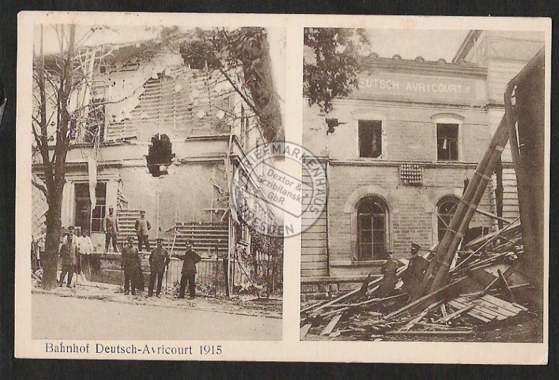 Bahnhof Deutsch Avricurt 1915 