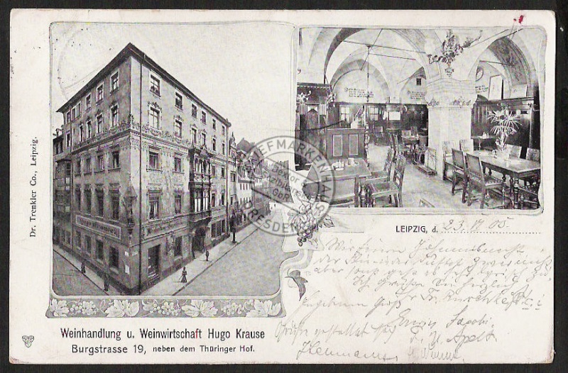 Leipzig Weinhandlung Weinwirtschaft Burgstrass 