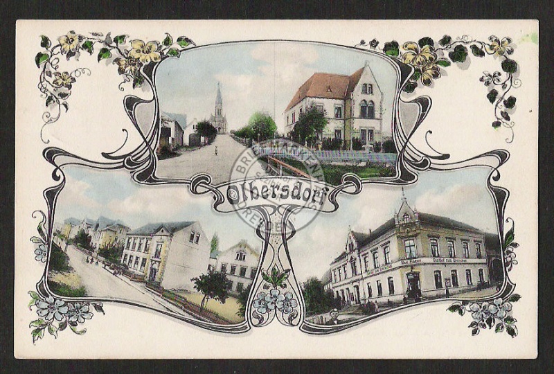 Olbersdorf Gasthof zum Kretscham Straße Ort 