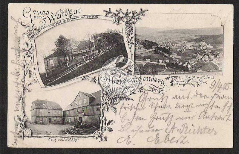 Obersachsenberg Waldgut von Böhmen gesehen 