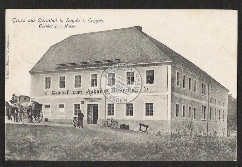 Dörnthal b. Sayda Erzgebirge Gasthof zum Anker 