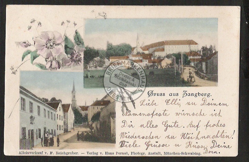 Zangberg gelaufen o Simbach 1902 