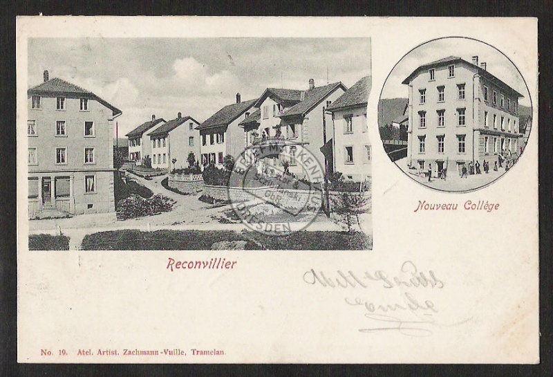 Reconvillier Nouveau College 1902 Reconvilier 