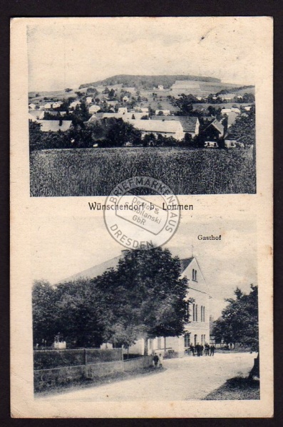 Wünschendorf b. Lohmen Gasthof 1921 Gaststätte 
