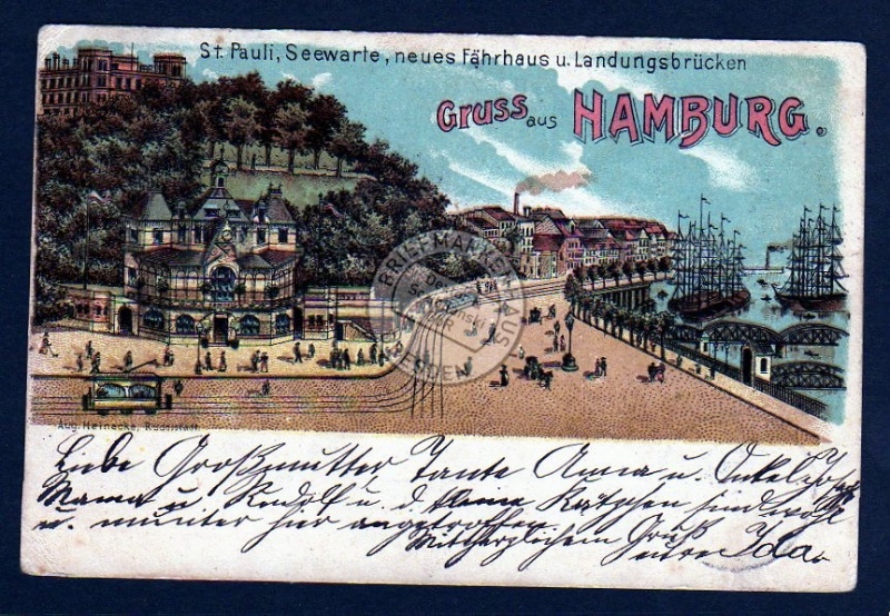 Hamburg St. Pauli Seewarte , neues Fährhaus 