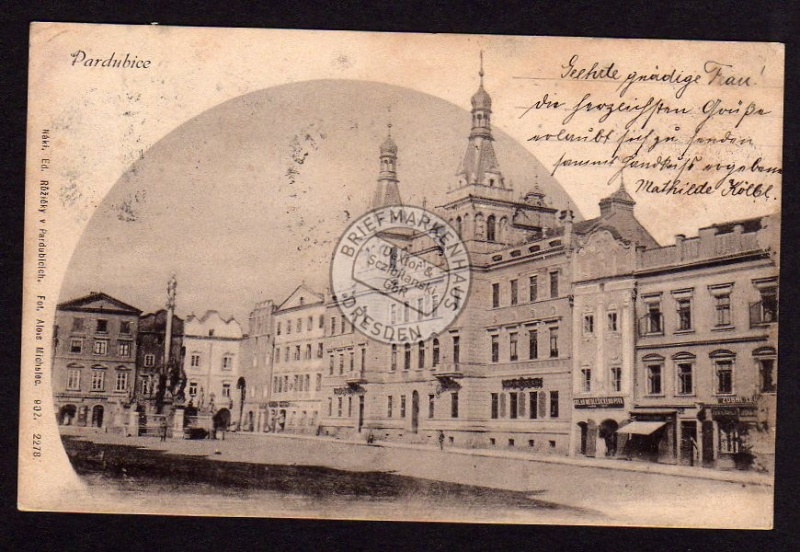 Pardubice 1902 Markt 