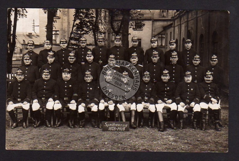 Feuerwehr Wilkau 1928 Spritzenzug Helm 