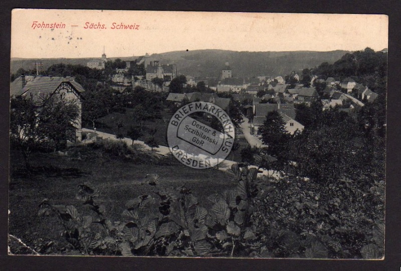 Hohnstein Sächs. Schweiz 1913 