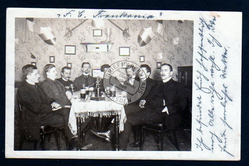 Berlin Grunewald 1906 Verein Frankonia Bier 