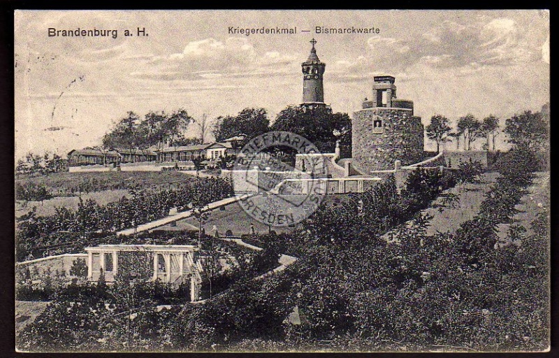 Brandenburg havel Kriegerdenkmal Bismarkwarte 