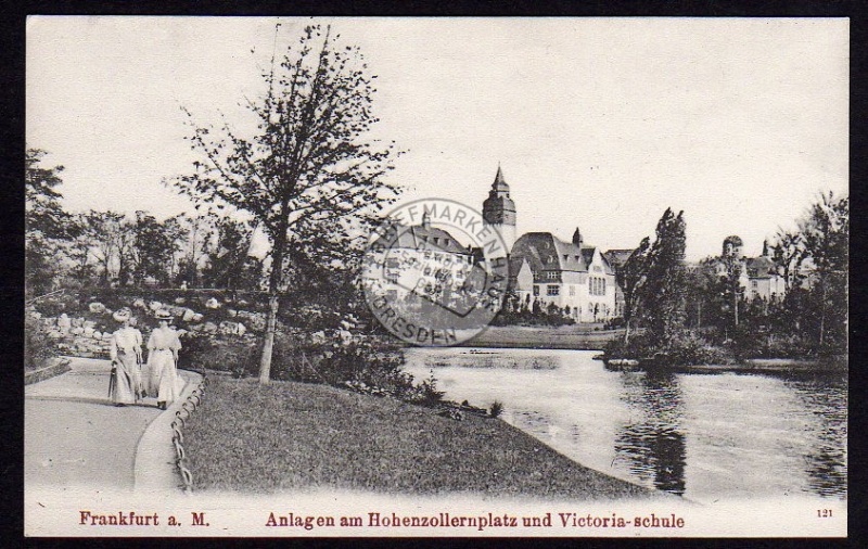 Frankfurt M. Hohenzollernplatz Victoria Schule 