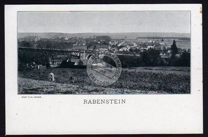 Rabenstein Eisenbahn Brücke vor 1906 
