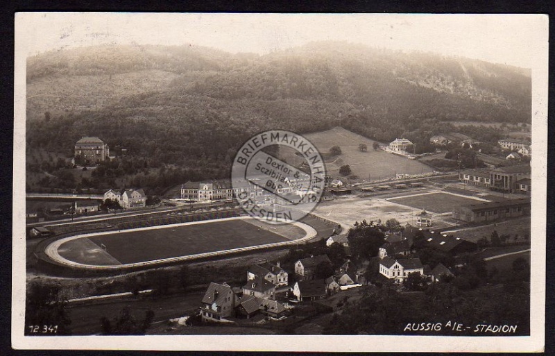 Aussig Stadion 1929 Luftbild 