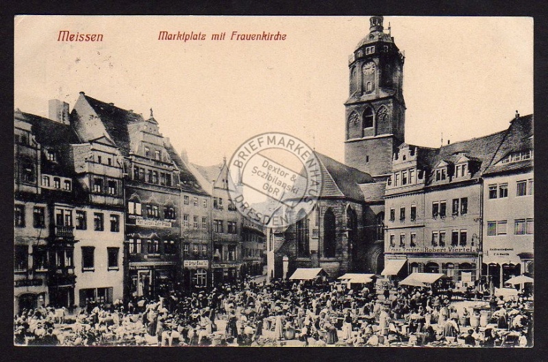 Meißen Markt Kirche Seifensiederei 