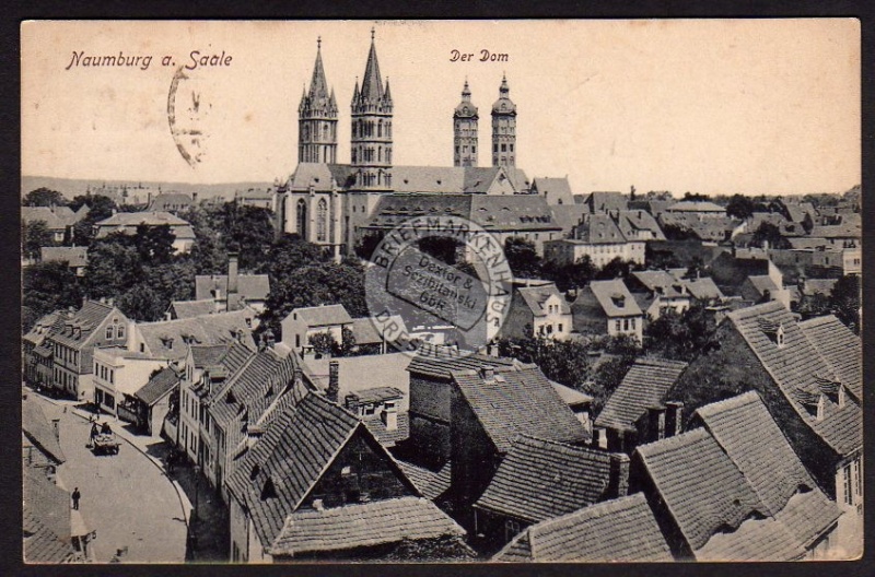 Naumburg Saale Dom Stadt Straße 1919 