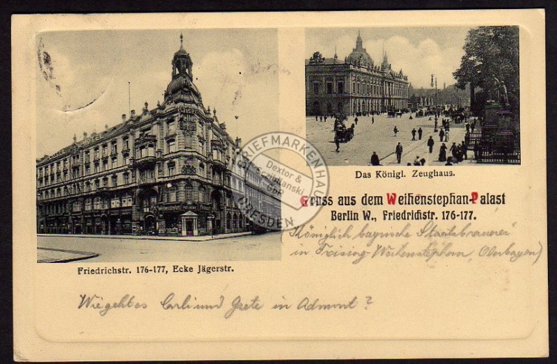 Berlin Friedrichstr. Weihenstephan Palast 1913 