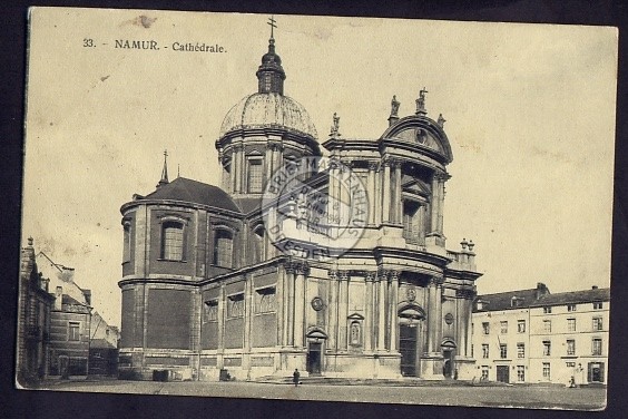 Namur Namen Cathedrale Feldpost 1918 