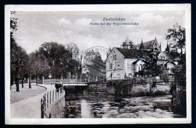 Zweibrücken Napoleonsbrücke Feldpost 1918 