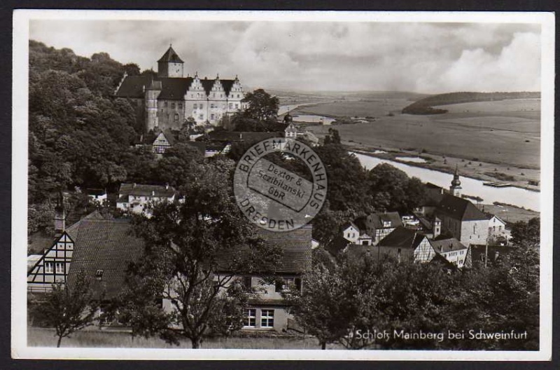 Schloß Mainberg bei Schweinfurt 1950 