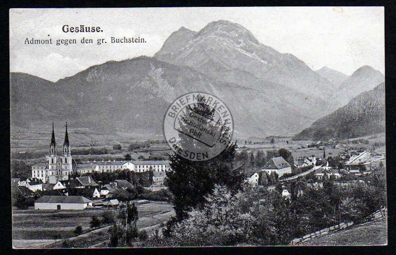 Gesäuse Admont gegen den gr. Buchstein 