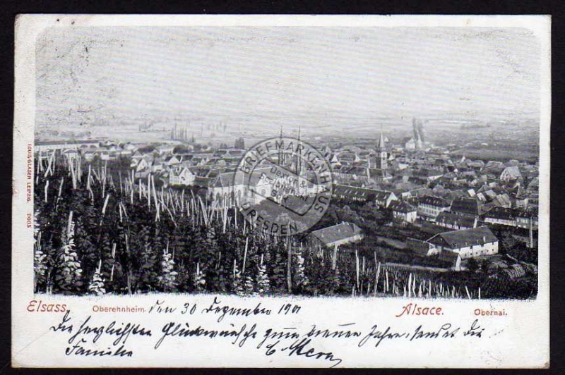 Oberehnheim 1901 Elsass Alsace 1902 