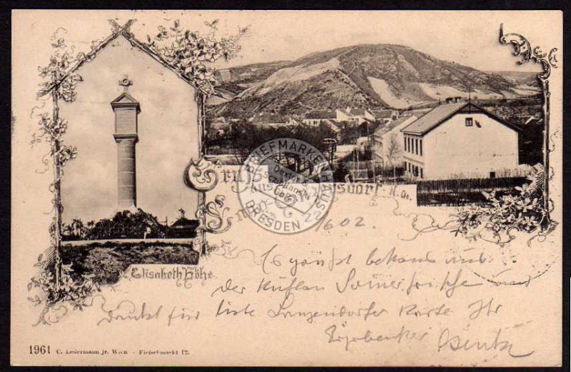 Lang Enzersdorf N.Oe. Elisabeth Höhe Turm 1902 