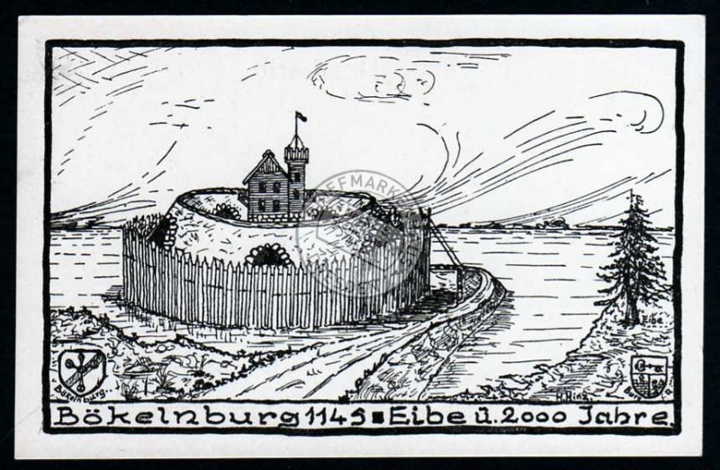 Bökelnburg 1149 Eibe über 2000 Jahre Künstler 