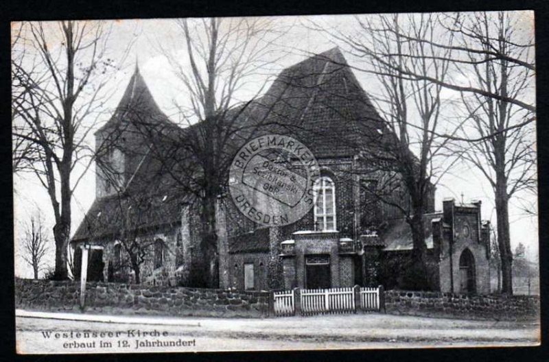 Westenseer Kirche 1913  erbaut im 12. Jahrh. 