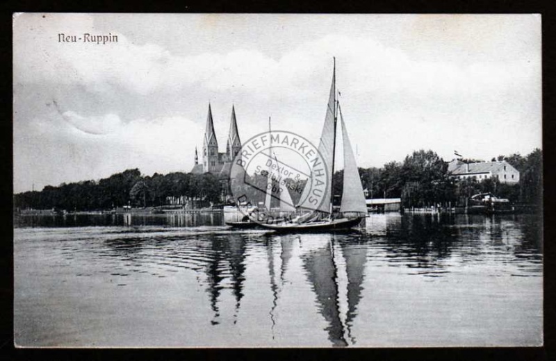 Neu Ruppin 1912 See Segelschiff Schiff Boot 