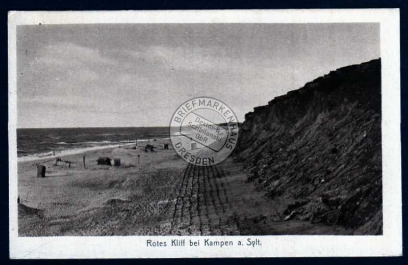 Rotes Kliff bei Kampen a. Sylt 1926 