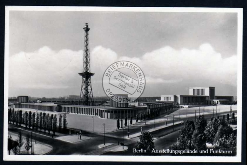 Berlin 1940 Ausstellungsgelände und Funkturm 