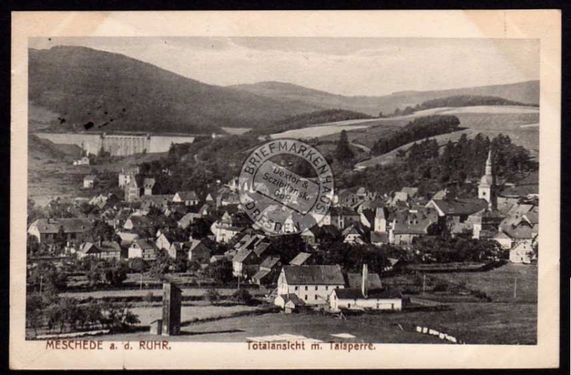 Meschede a.d. Ruhr 1917  Talsperre 