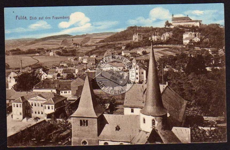 Fulda Blick Frauenberg Kirche Burg 