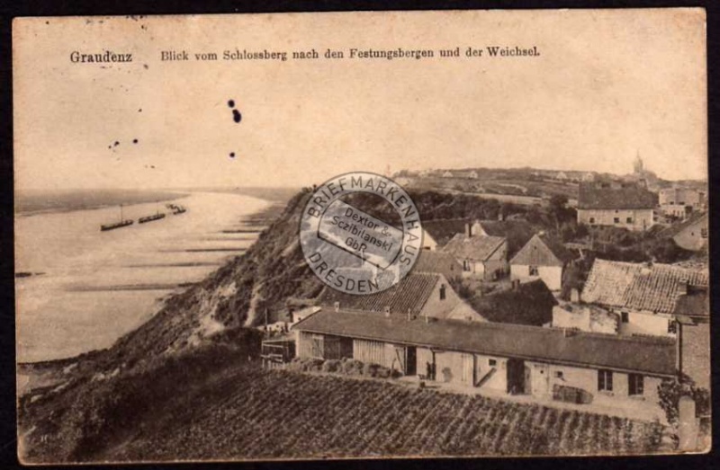 Graudenz Festungsberge Weichsel 1913 