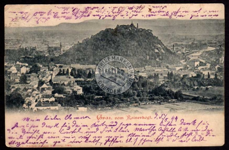 Graz vom Rainerkogl 1899 