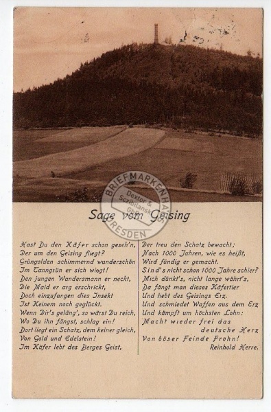 Sage vom Geising 1931 