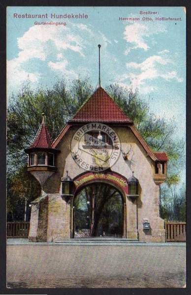 Restaurant Hundekehle Garteneingang 1914 