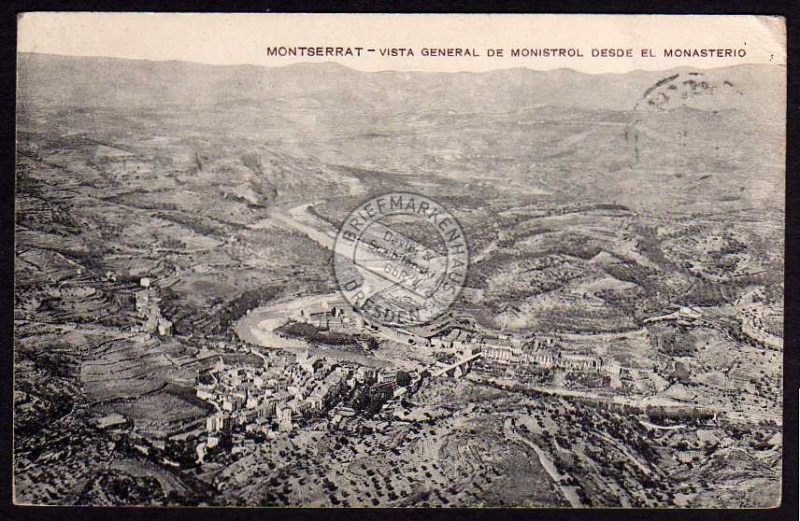 Montserrat Vista General De Monistrol Desde 