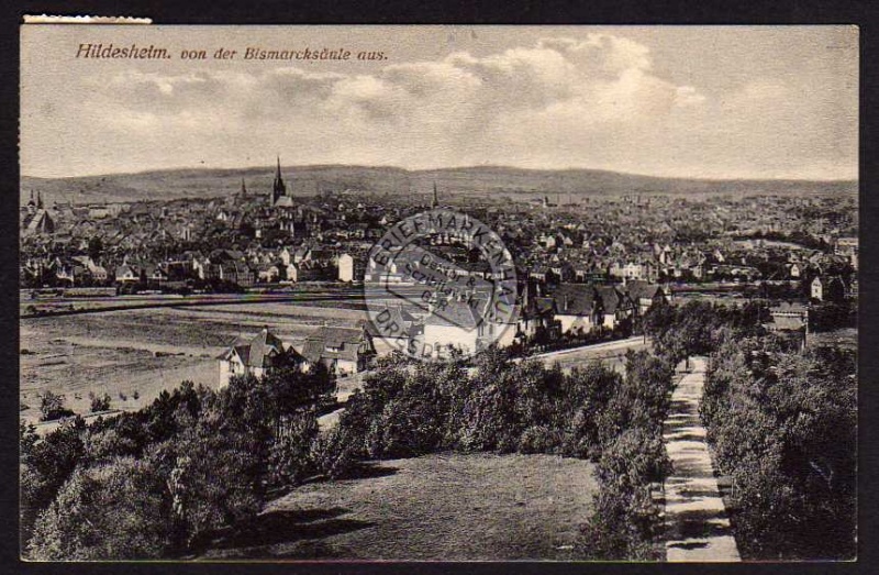 Hildesheim v.d. Bismarcksäule aus 1913 