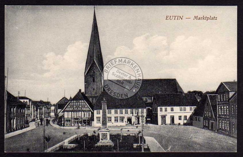 Eutin Markt Denkmal Kirche 