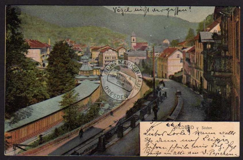 Wildbad v. Süden Fluß 1902 