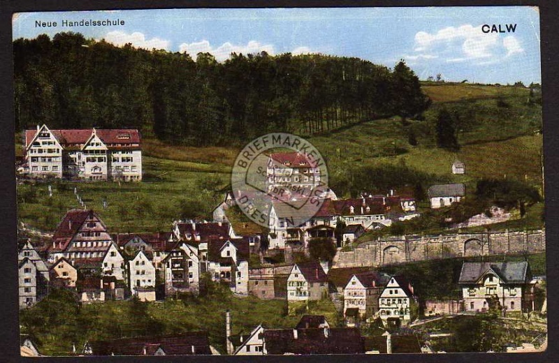 Calw 1921 Neue Handelsschule 