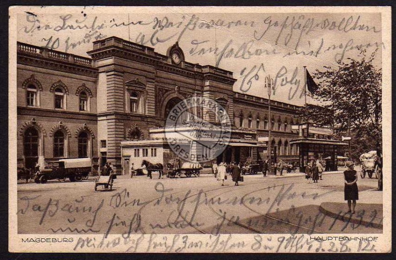 Magdeburg Hauptbahnhof 1932 