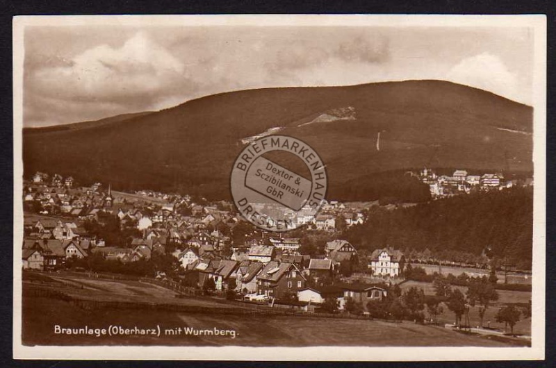 Braunlage Oberharz Wurmberg 1927 