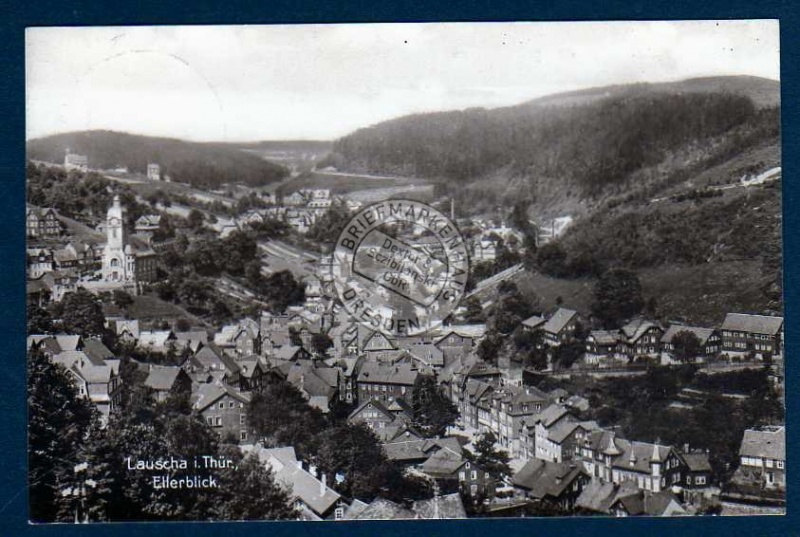 Lauscha Ellerblick Dorf Ort Kirche 1938 